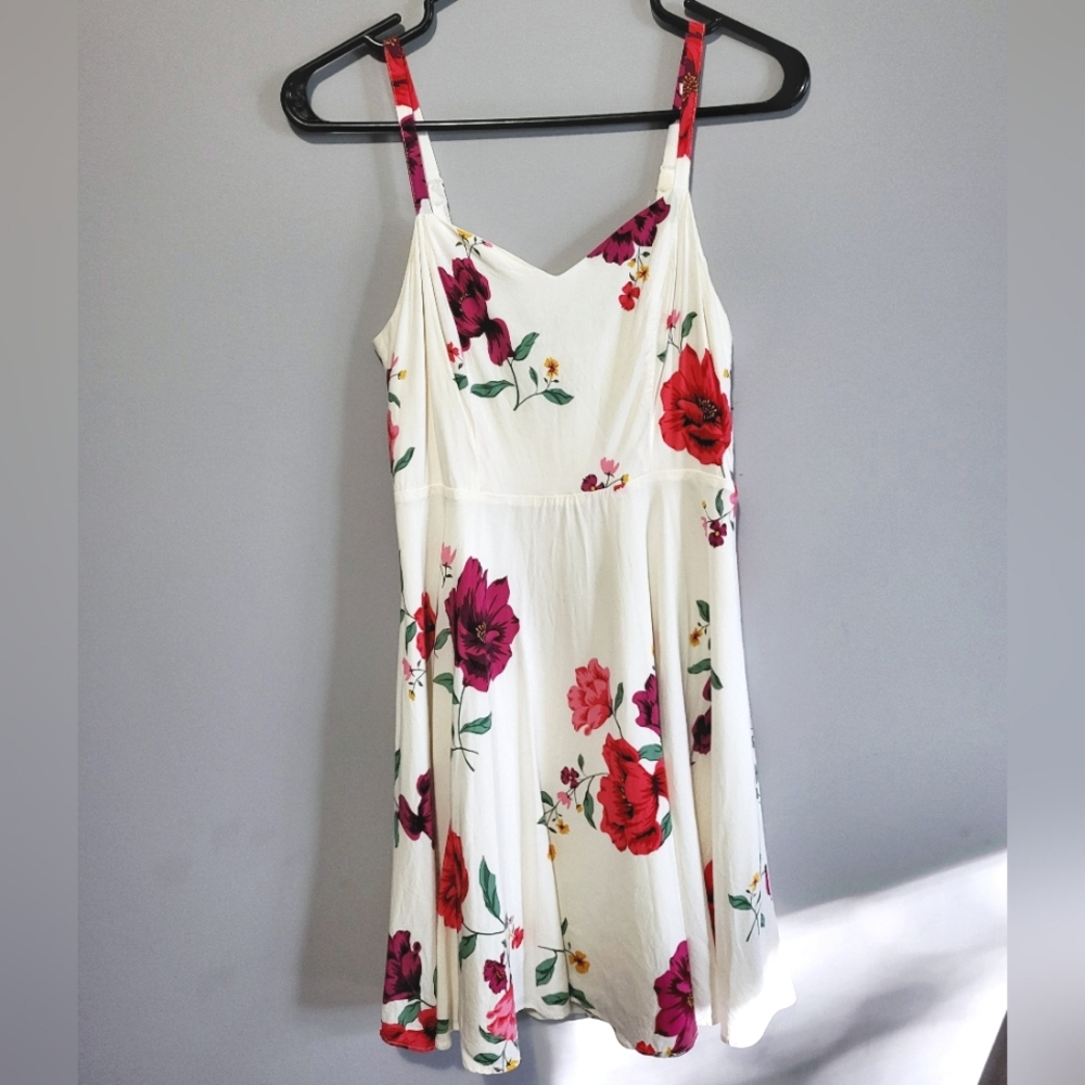 Old Navy white floral cami dress